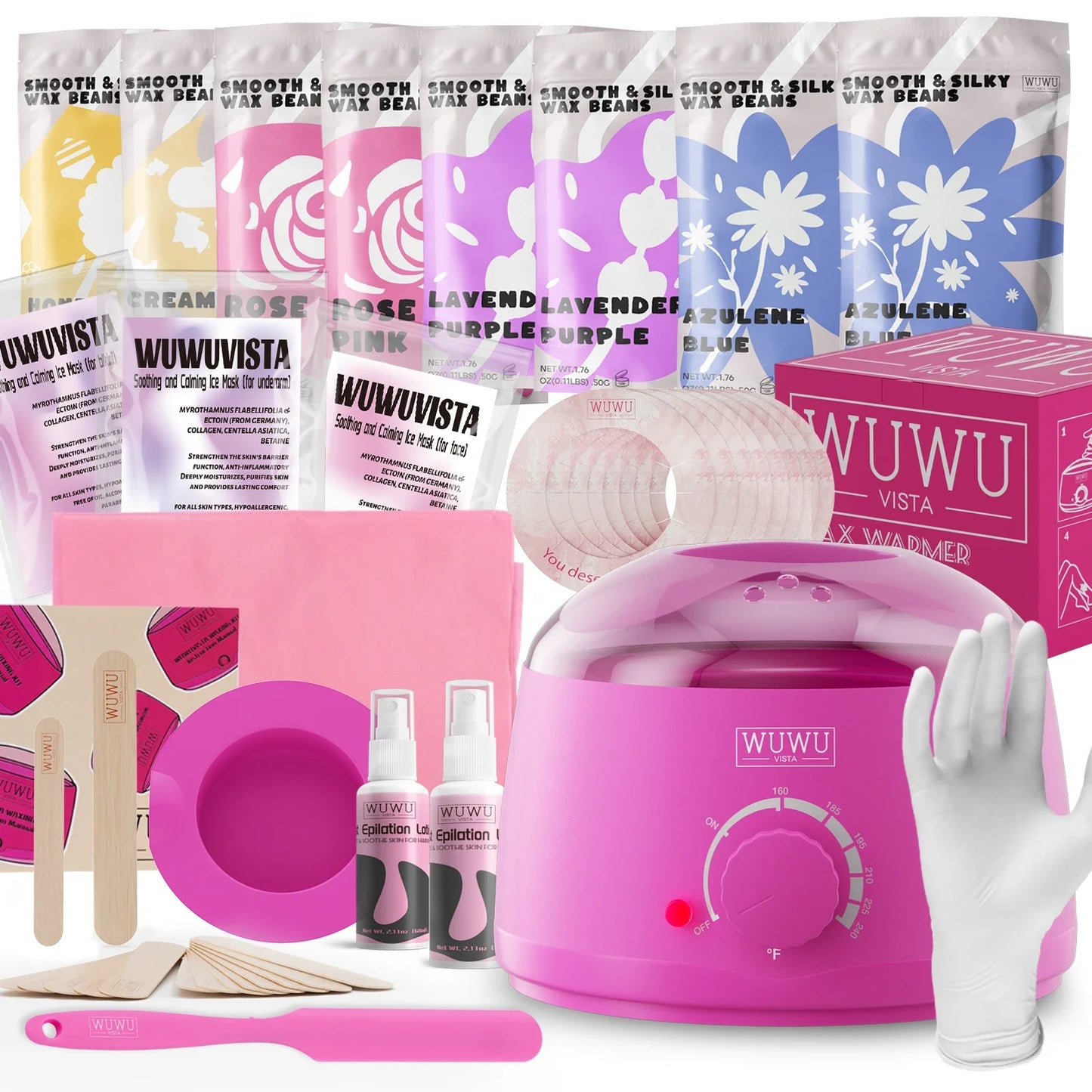 WUWUVISTA 69-Piece Waxing Kit