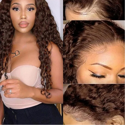 Curly Burgundy HD Lace Frontal Wig