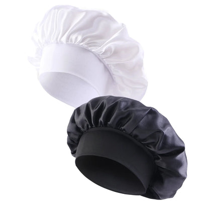 Satin Wide Brim Sleep Cap