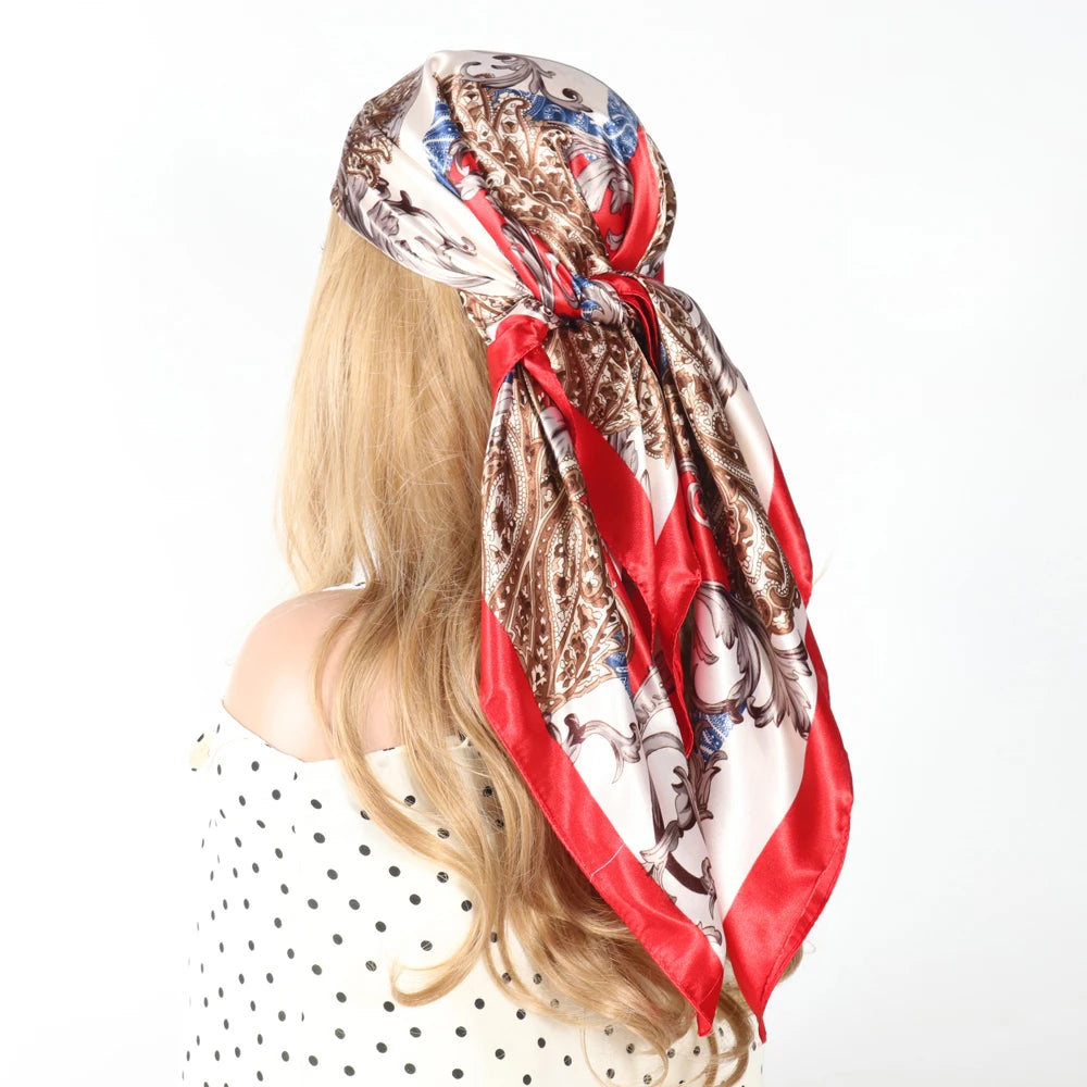 Silk Designer Scarf and Headwrap