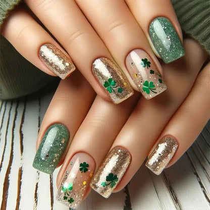 Spring Floral Press Nails