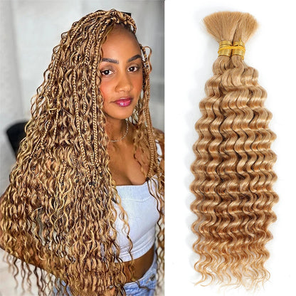 18-inch Deep Wave Human Braiding Hair