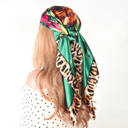 Silk Designer Scarf and Headwrap