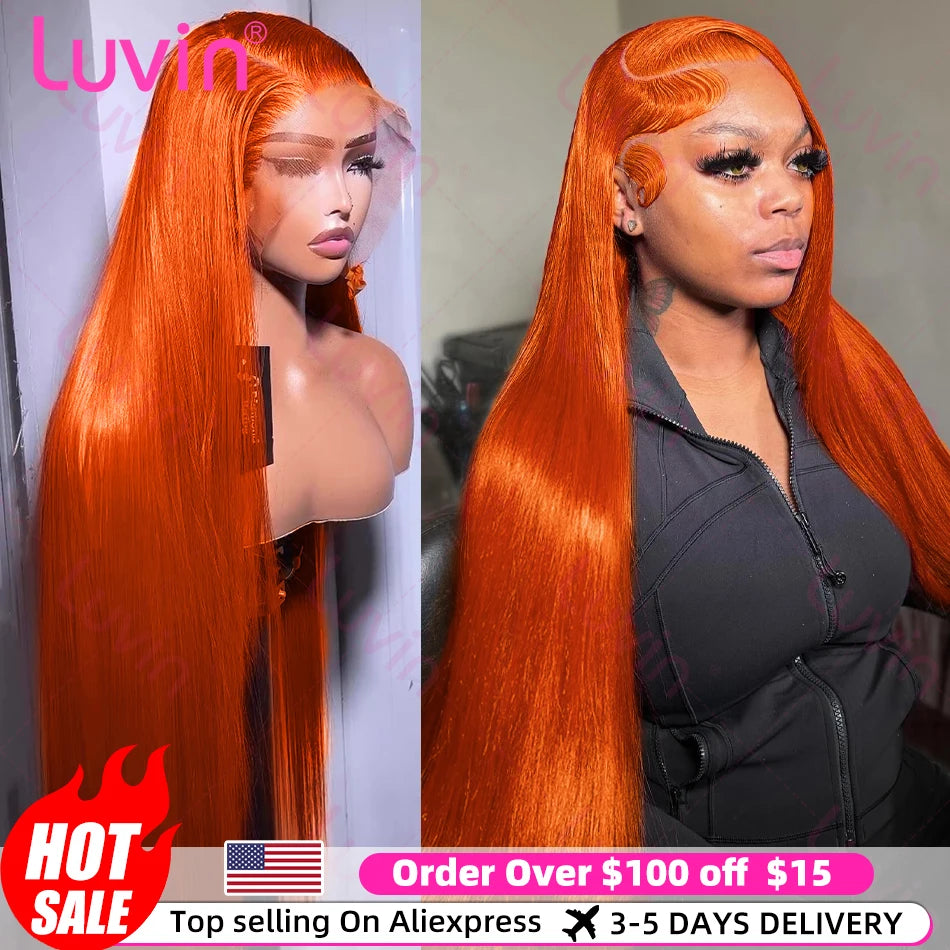 Luvin Ginger Orange Lace Front Wig – HD, Pre-Plucked