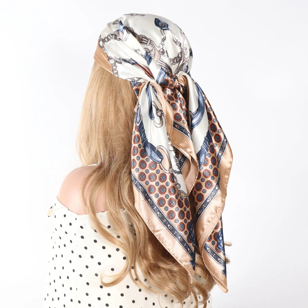 Silk Designer Scarf and Headwrap