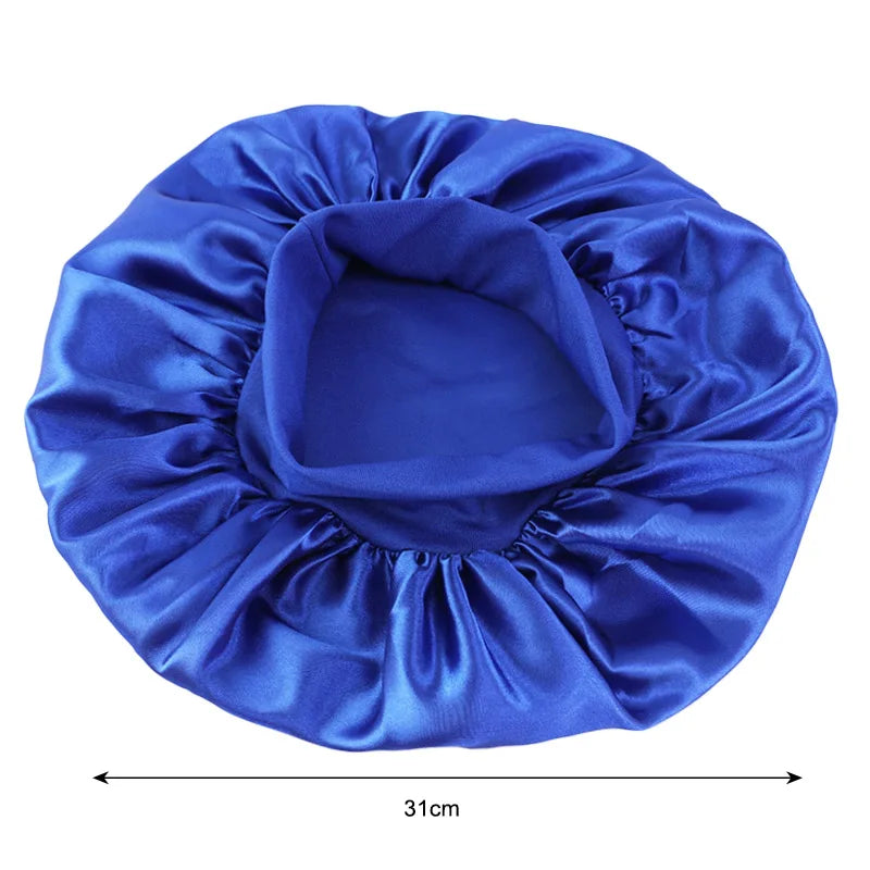 Satin Wide Brim Sleep Cap