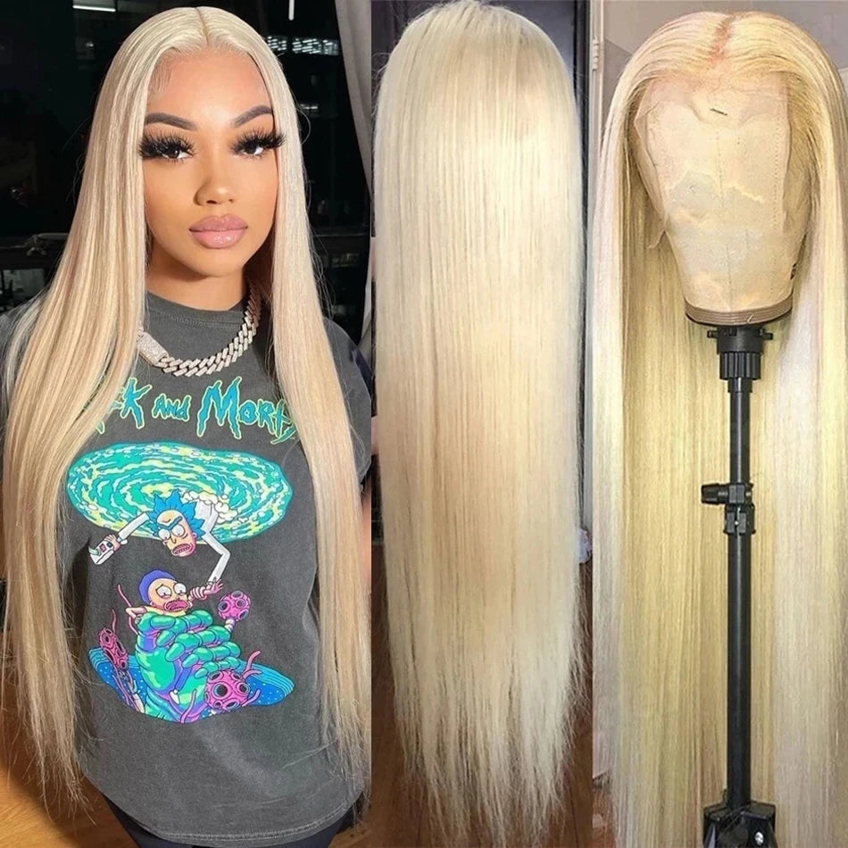 Blonde 613 Lace Front Wig – HD, Pre-Plucked, Dyeable