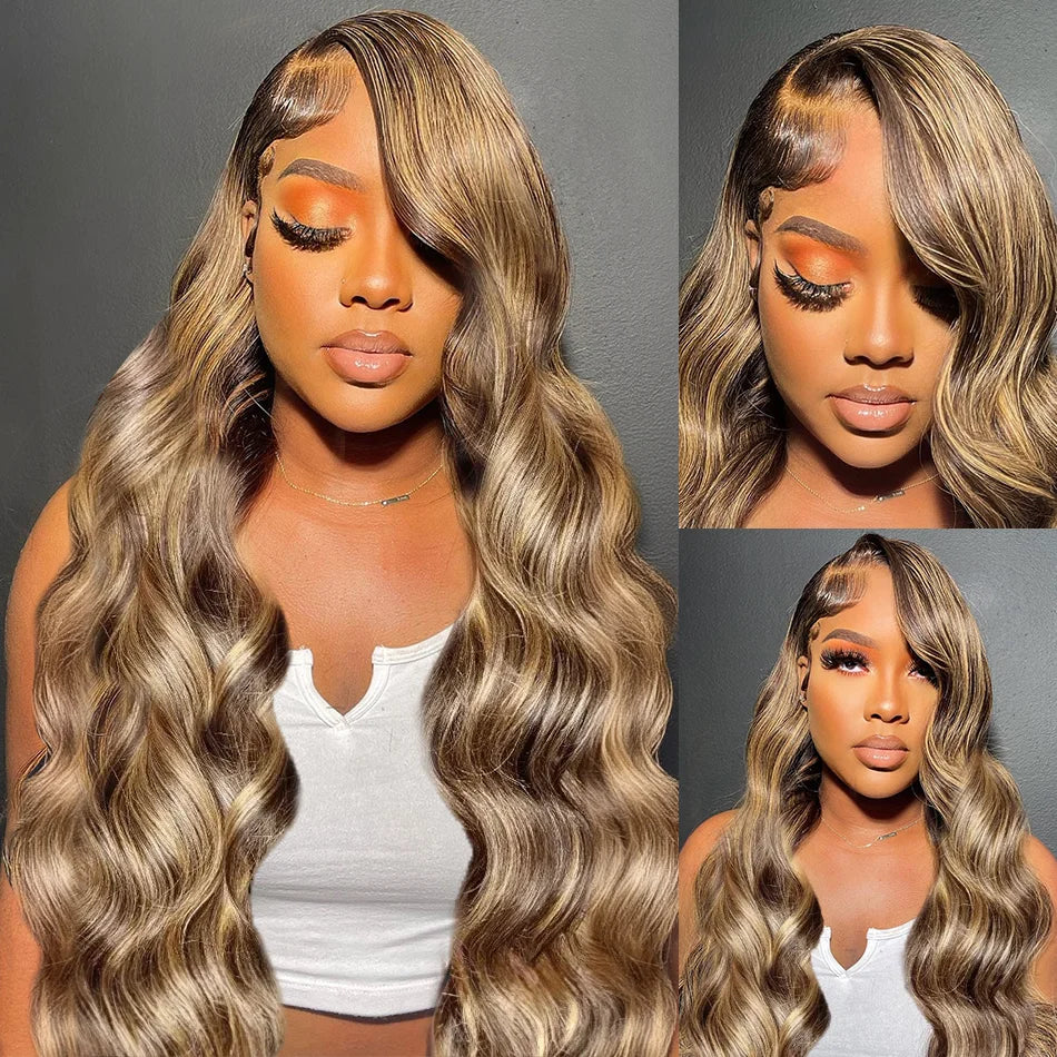 Honey Blonde Body Wave 360 Lace Front Wig