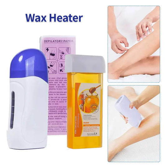 Portable Waxing Roller Heater Set