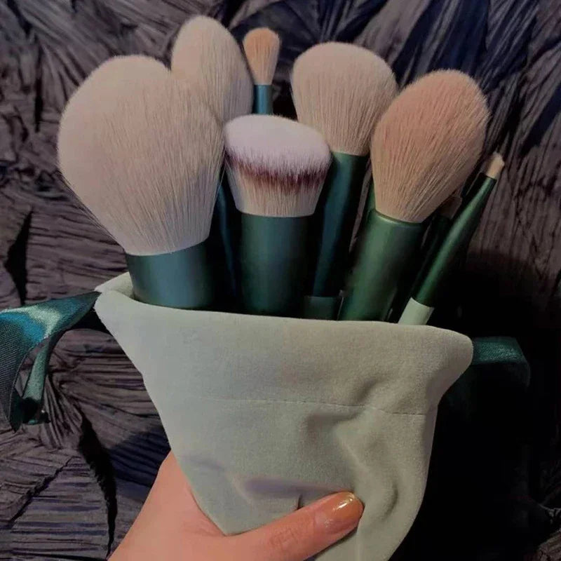 13-Piece Fluffy Makeup Brush Set