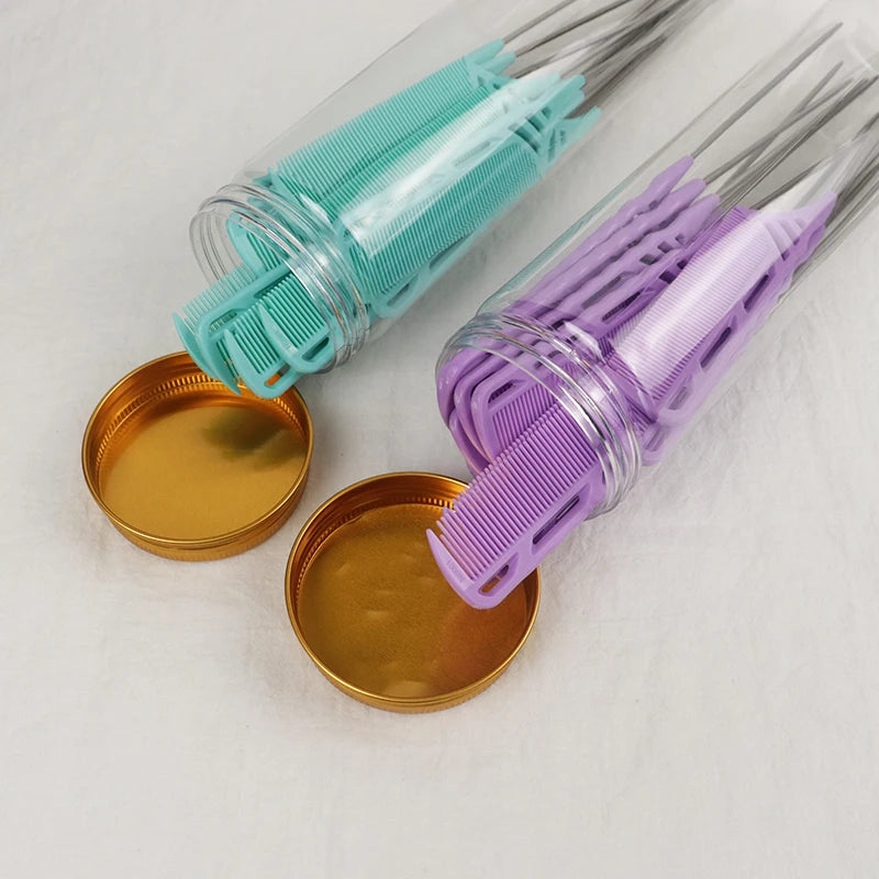 15pcs Candy Color Rat Tail Comb Set