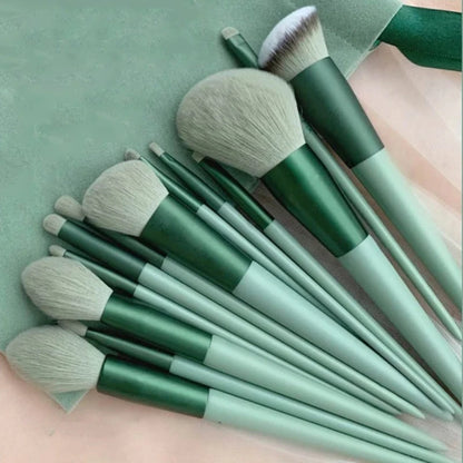 13-Piece Fluffy Makeup Brush Set