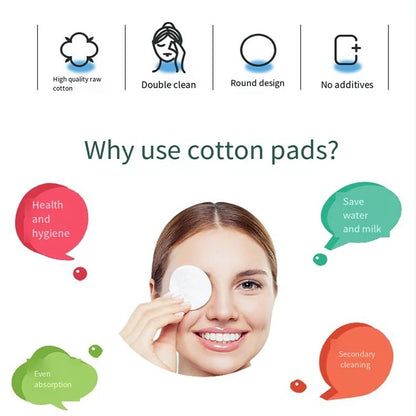 50/100pcs Portable Soft Cotton Cleansing Pads