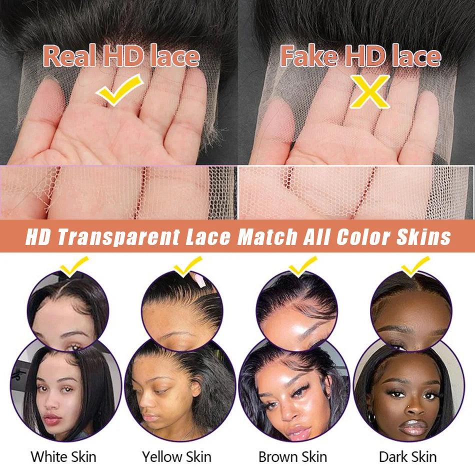 HD Transparent Straight Wig