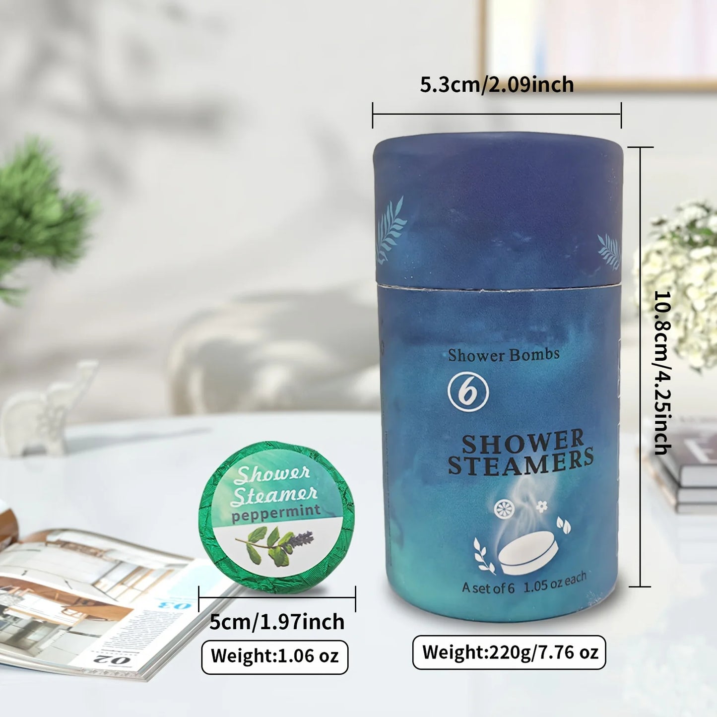 6-Pack Aromatherapy Shower Steamers Gift Set