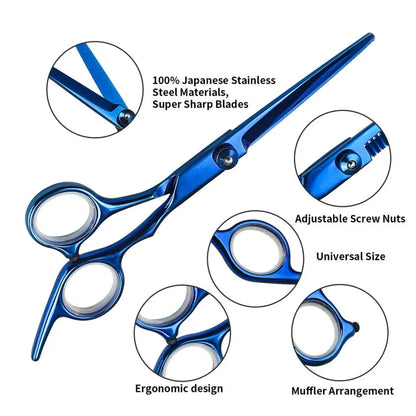 Pro Haircutting Scissors Set - 6'' Shears & Styling Tools