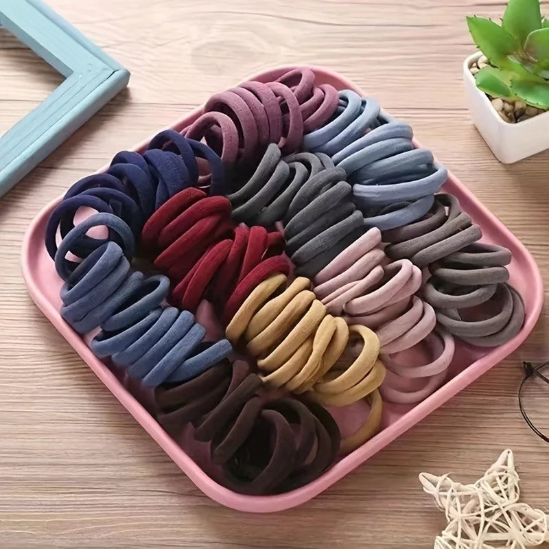 50PCS Candy Color Scrunchies