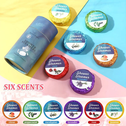 6-Pack Aromatherapy Shower Steamers Gift Set