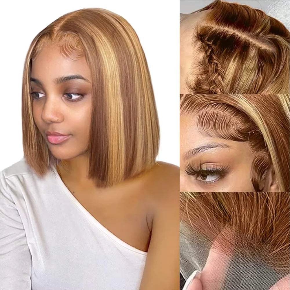 4/27 Ombre Highlight Bob Wig