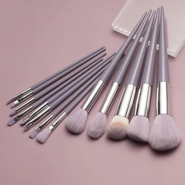 13-Piece Fluffy Makeup Brush Set