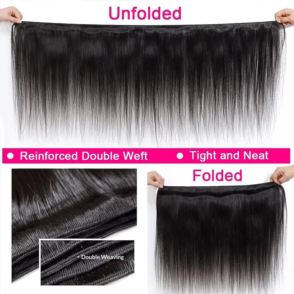 Natural Color Brazilian Remy Human Hair Bundles