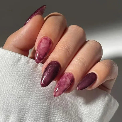 Matte Almond Press Nails